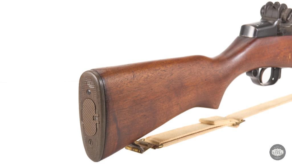 WWII Winchester M1 Garand Rifle 1943 Production w/ WRA GHD Cartouche, Lockbar Sights & Sling - 6