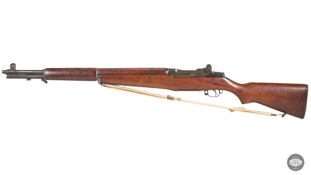 WWII Winchester M1 Garand Rifle 1943 Production w/ WRA GHD Cartouche, Lockbar Sights & Sling - 7