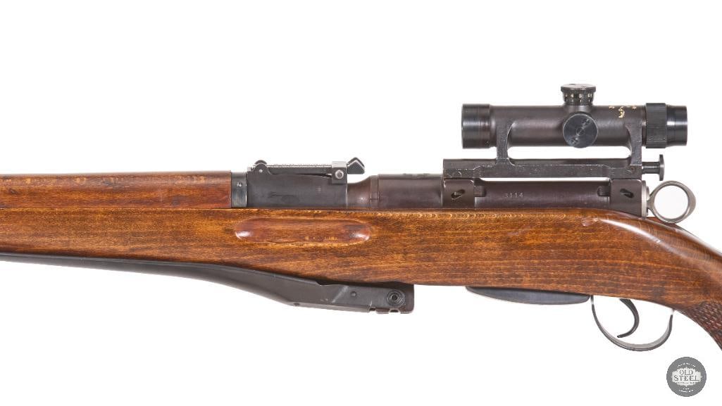 Swiss ZFK 55 Sniper Rifle 7.5x55mm Matching Scope, Scope Case, Magazine & Bipod - 10
