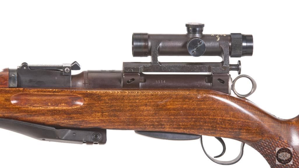Swiss ZFK 55 Sniper Rifle 7.5x55mm Matching Scope, Scope Case, Magazine & Bipod - 13