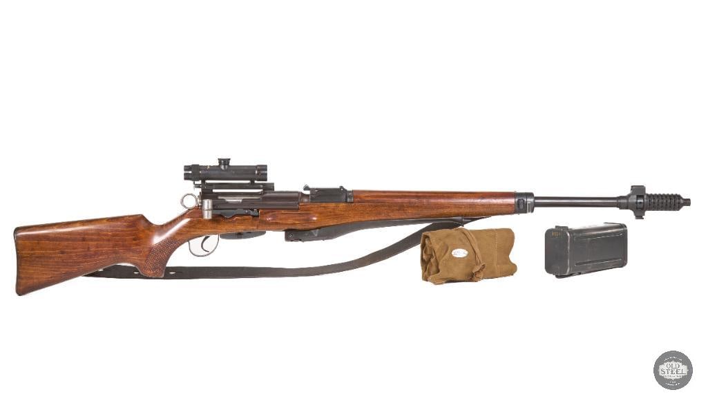 Swiss ZFK 55 Sniper Rifle 7.5x55mm Matching Scope, Scope Case, Magazine & Bipod (1 of 20)