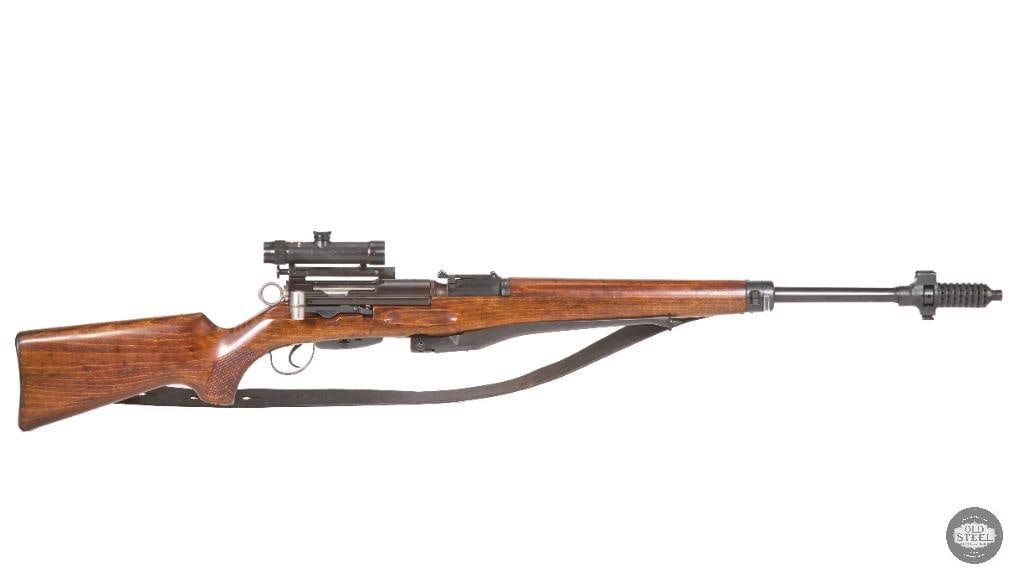 Swiss ZFK 55 Sniper Rifle 7.5x55mm Matching Scope, Scope Case, Magazine & Bipod - 2