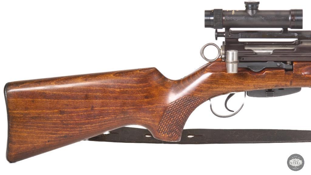 Swiss ZFK 55 Sniper Rifle 7.5x55mm Matching Scope, Scope Case, Magazine & Bipod - 3