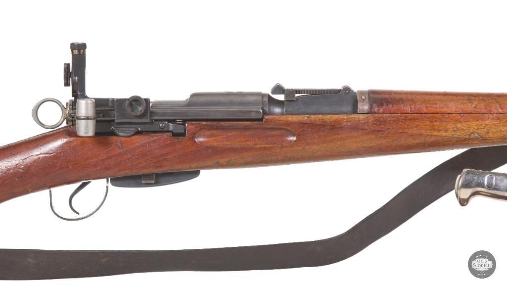 Swiss K31 Rifle 7.5x55mm Matching Numbers with Diopter Sights & Matching Bayonet W/ Nametag - 3