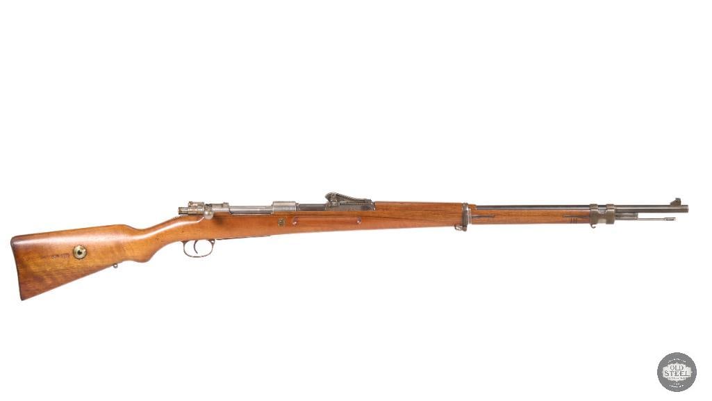 GEW 98 Spandau 1917 8mm Mauser Rifle, Matching Numbers, 29" Barrel: This exceptional GEW 98 rifle is a Spandau 1917-marked example chambered in 8mm Mauser and presents in impressive condition. The rifle features a 29-inch barrel with crisp rifling and a reflective bor