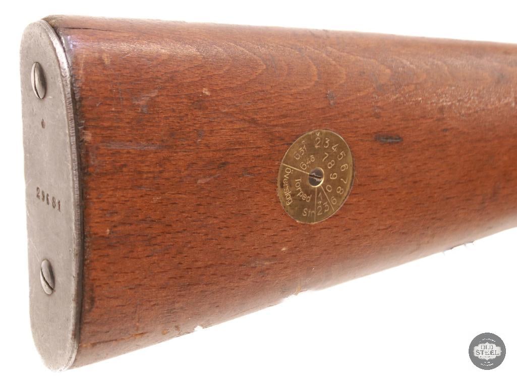 1945 AG-42B Ljungman 6.5x55 Swedish Rifle, Matching Metal Components - 6