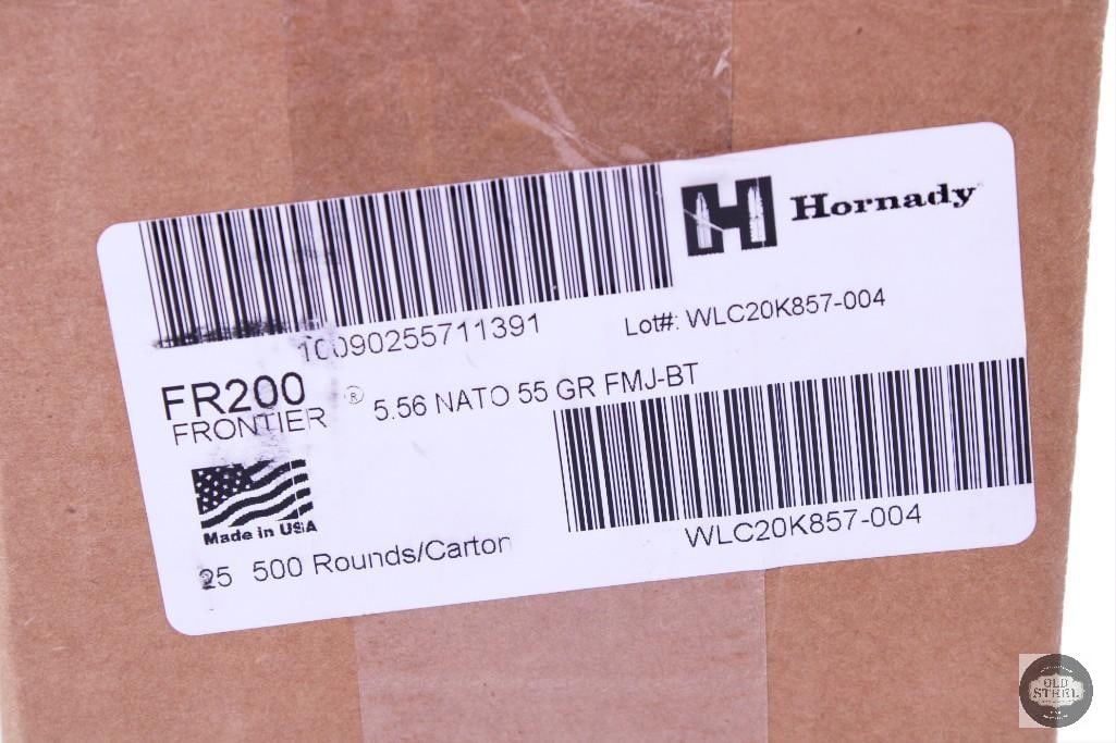 500 rounds of Frontier 5.56 NATO, 55 Grain, M193 (New in Box) - 2