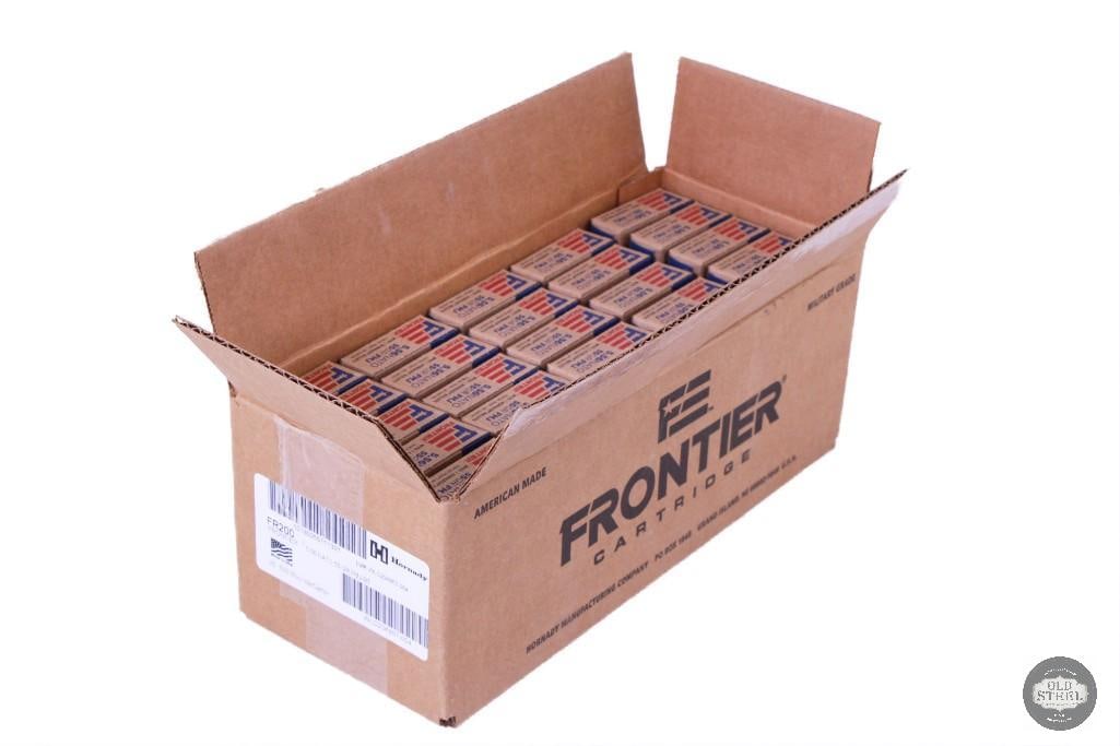 500 rounds of Frontier 5.56 NATO, 55 Grain, M193 (New in Box): One lot of 500 rounds of Frontier 5.56 NATO, 55 Grain, M193 (New in Box) THIS ITEM IS AS PICTURED WITH NO FURTHER ATTACHMENTS. ALL SALES ARE FINAL. PLEASE REFER TO THE AUCTION DESCRIPTION, LOT