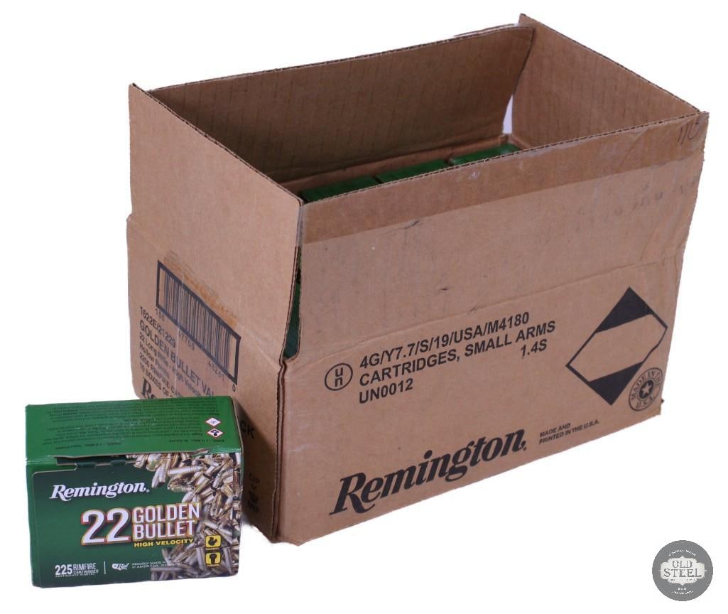 2250 rounds of Remington 22 Long Rifle (LR) "Golden Bullet" Hollow Points - 2