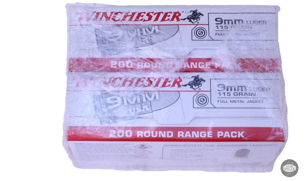 400 rounds of Winchester 9mm Luger, 115 grain (1 of 1)