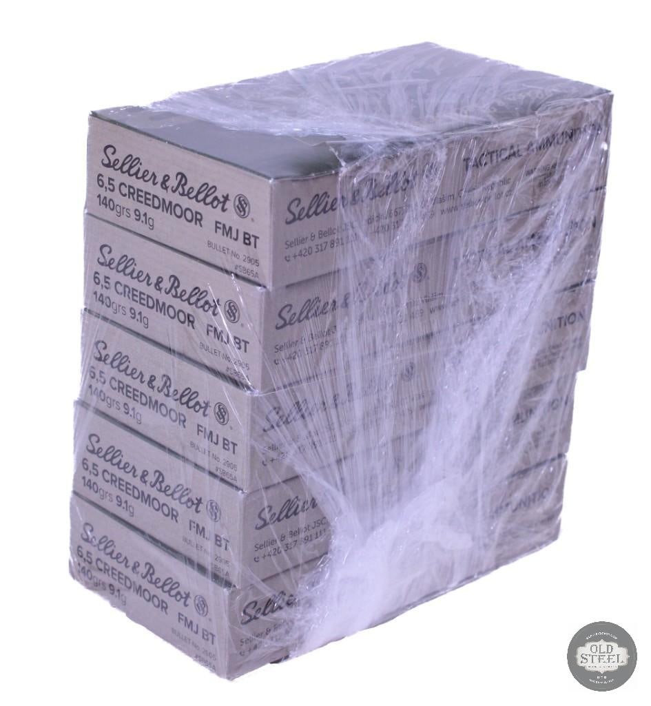 100 rounds of Sellier and Bellot Tactical Ammunition 6.5 Creedmore, 140 grain: One lot of 100 rounds of Sellier and Bellot Tactical Ammunition 6.5 Creedmore, 140 grain THIS ITEM IS AS PICTURED WITH NO FURTHER ATTACHMENTS. ALL SAL