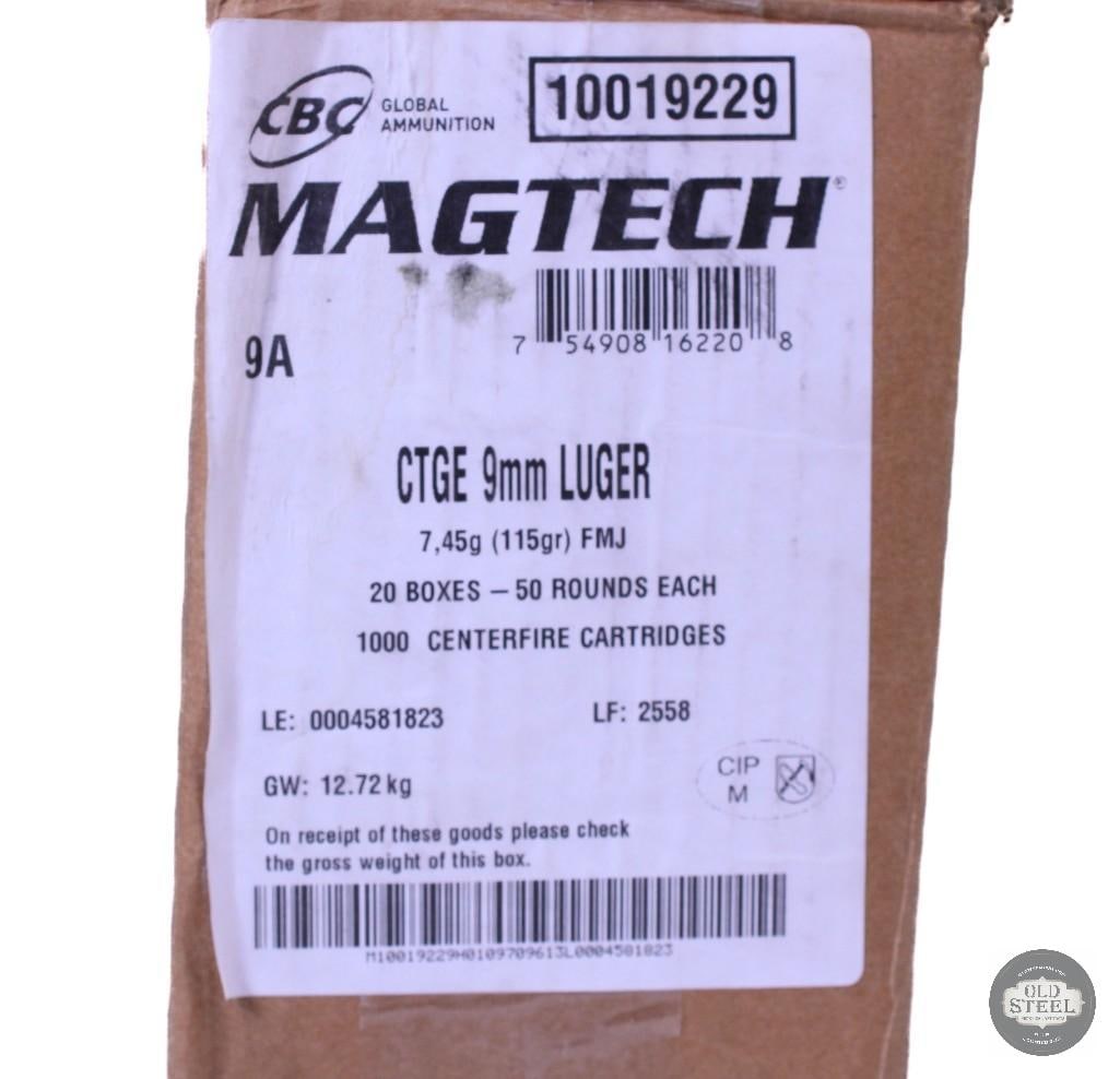 1000 rounds of Magtech 9mm Luger, 115 grain - 2