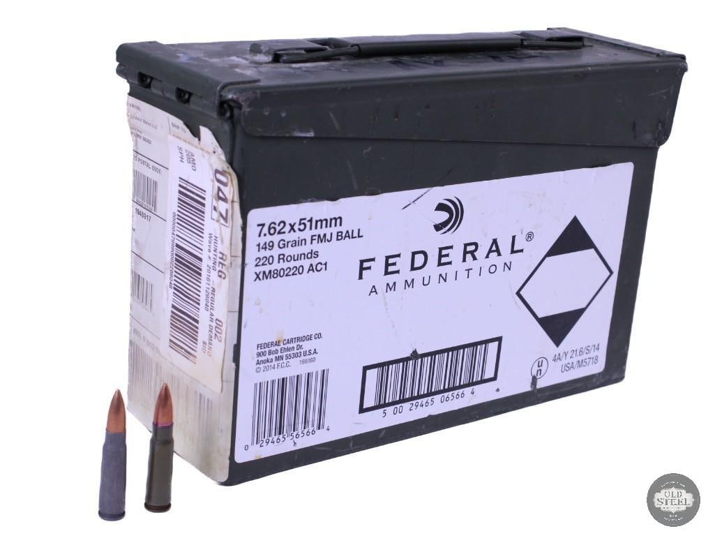17 LBS ammo can of 7.62x39 steel case ammunition - 2
