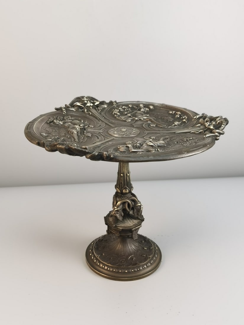ITALIAN REPOUSSé COPPER TAZZA FRUIT COMPOTE, 1920S (1 of 6)
