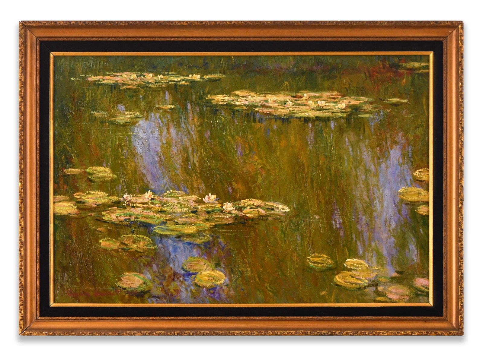 CLAUDE MONET (1840-1926), ATTRIBUTED TO, OIL ON CANVAS: CLAUDE MONET (1840-1926), ATTRIBUTED TO, OIL ON CANVAS Dimensions: Image size: 50.7 x 76 cm. All measured values are approximate.Outer frame size: 62.5 x 87.9 cm. All measured values are approximate. 