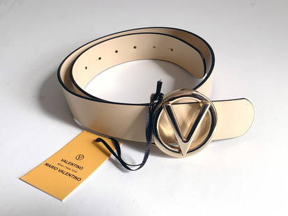 Ceinture VALENTINO par Mario Valentino: Ceinture en cuir pour femme taille S, article neuf avec étiquette d’origine. Valeur au détail de 375$
