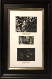 MALTAIS, Marcella (1933-2018): Ensemble de 3 encres sur papiers titrées et signées au bas. La plus grande mesurant 4.5 po x 6.5 po Provenance : vente d’atelier de l’artiste 2016