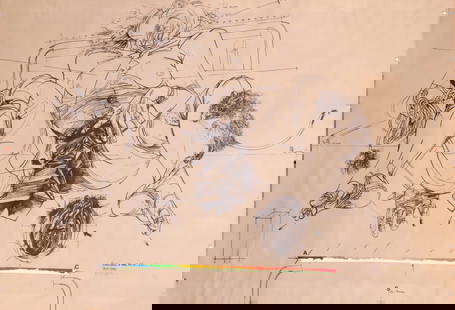 VELICKOVIC, Vlada (1935-2019): Naissance d’une boîte (1972) Lithographie en couleurs, épreuve d'artiste sur papier calque signée et numérotée E.A. au crayon en bas à droite (petite