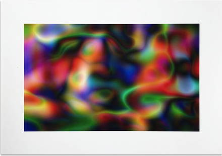 Thomas Ruff: Substrat 21 III 2003/19, 2019. Chromogenic print: Thomas Ruff: Substrat 21 III 2003/19, 2019. Chromogenic print on wove paper 12 5/8 x 18". Hand-signed, dated and numbered 260/300 on the verso. Unframed. Provenance: Heritage Auctions, Jessica Leigh