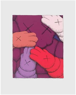 KAWS: Urge, 2020 (one print): KAWS: Urge, 2020 (one print). Screenprint in colors on Saunders Waterford paper. Image: 11.26 x 8.66 in. (28.6 x 22 cm.) Sheet: 17 x 12.75 in. (43.18 x 32.38 cm.) Signed, dated and numbered in
