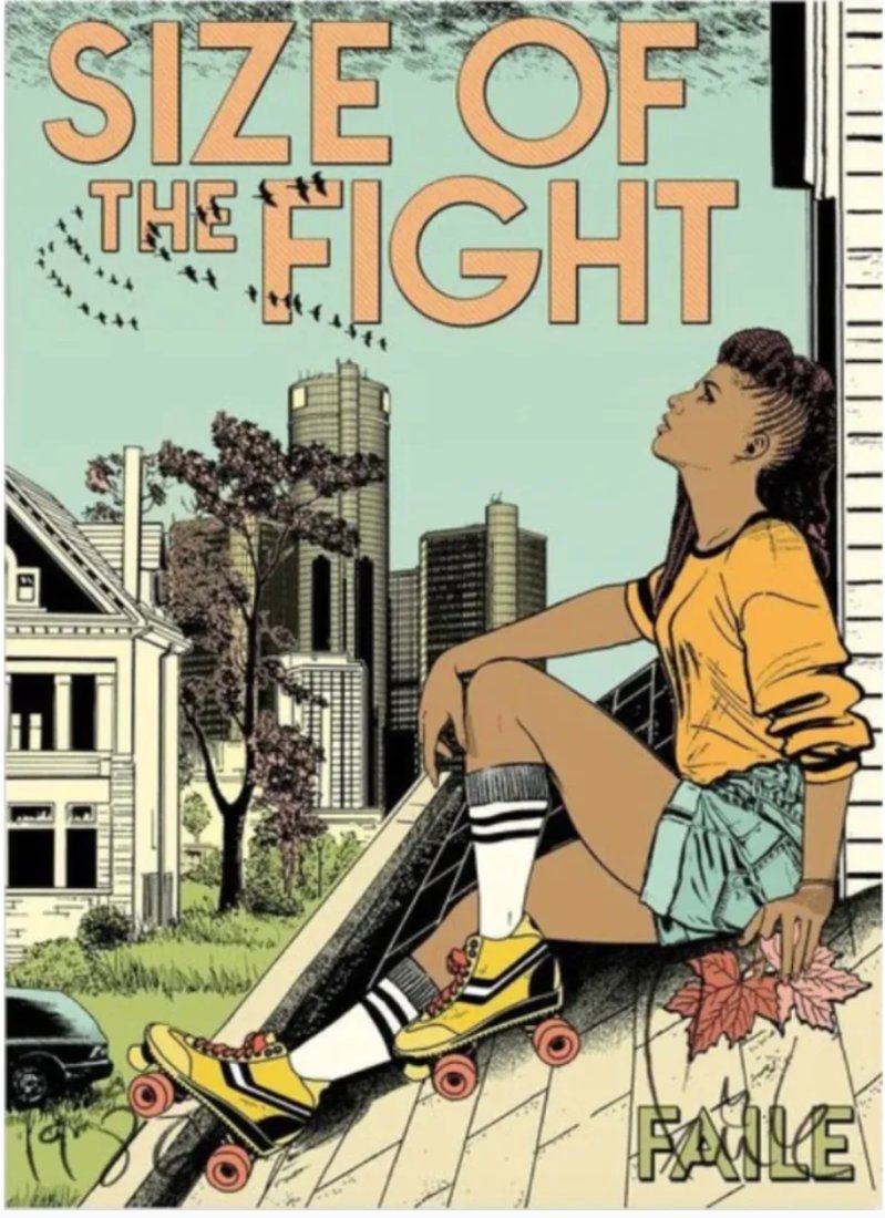 FAILE: Size of the Fight, 2017: FAILE: Size of the Fight, 2017. FAILE. 34 x 24.5". Hand-signed. Offset Lithograph Edition on 215gsm Mohawk Paper. Hand-signed From unumbered edition. The original painting for this print, The Size of