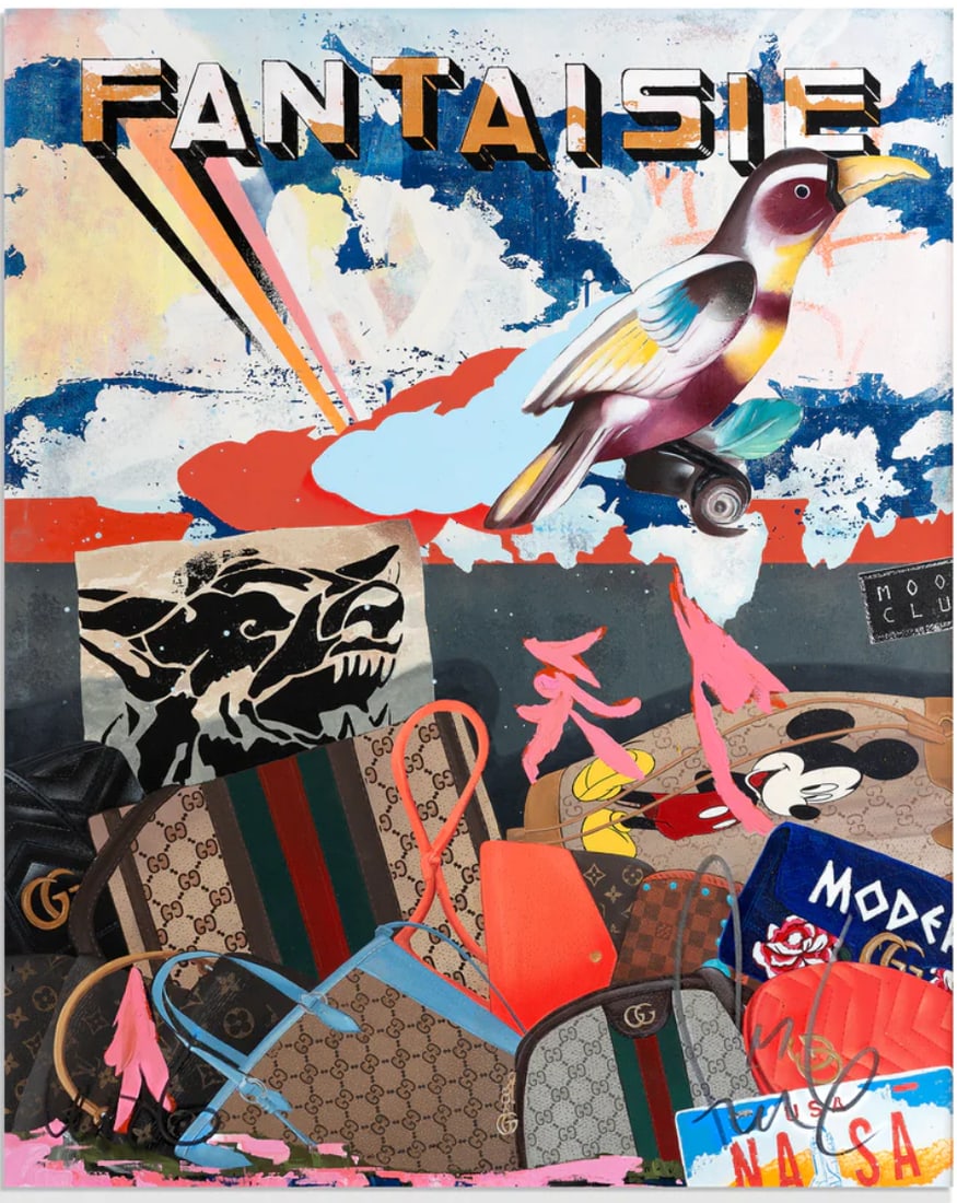 FAILE: Fantaisie, 2021: FAILE: Fantaisie, 2021 30 x 24 inchesArchival Ink on Entrada 290gsm Cotton Rag48 Hour Timed Limited EditionEmbossed, Signed and Numbered. Provenance: Acquired directly from the artist. FAILE Studio 20