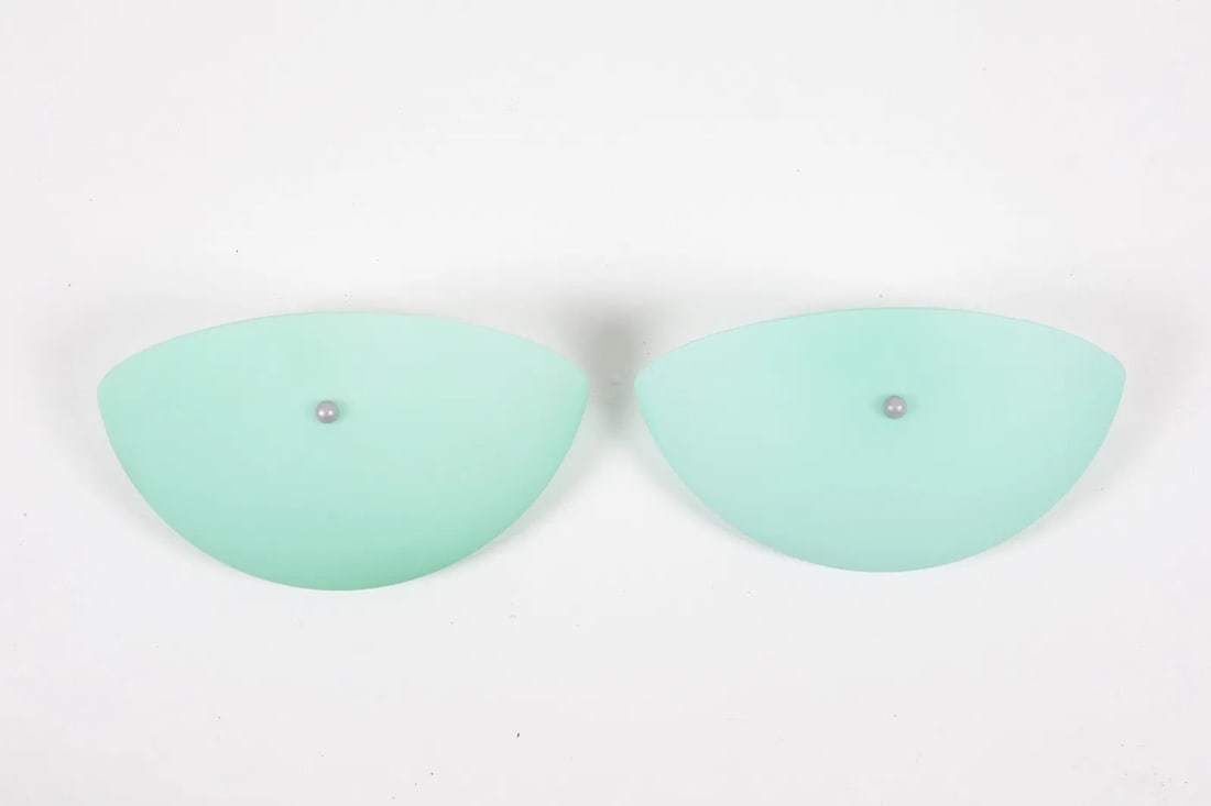 GREEN GLASS SHELL SCONCES FOR CARL NASON (1 of 4)