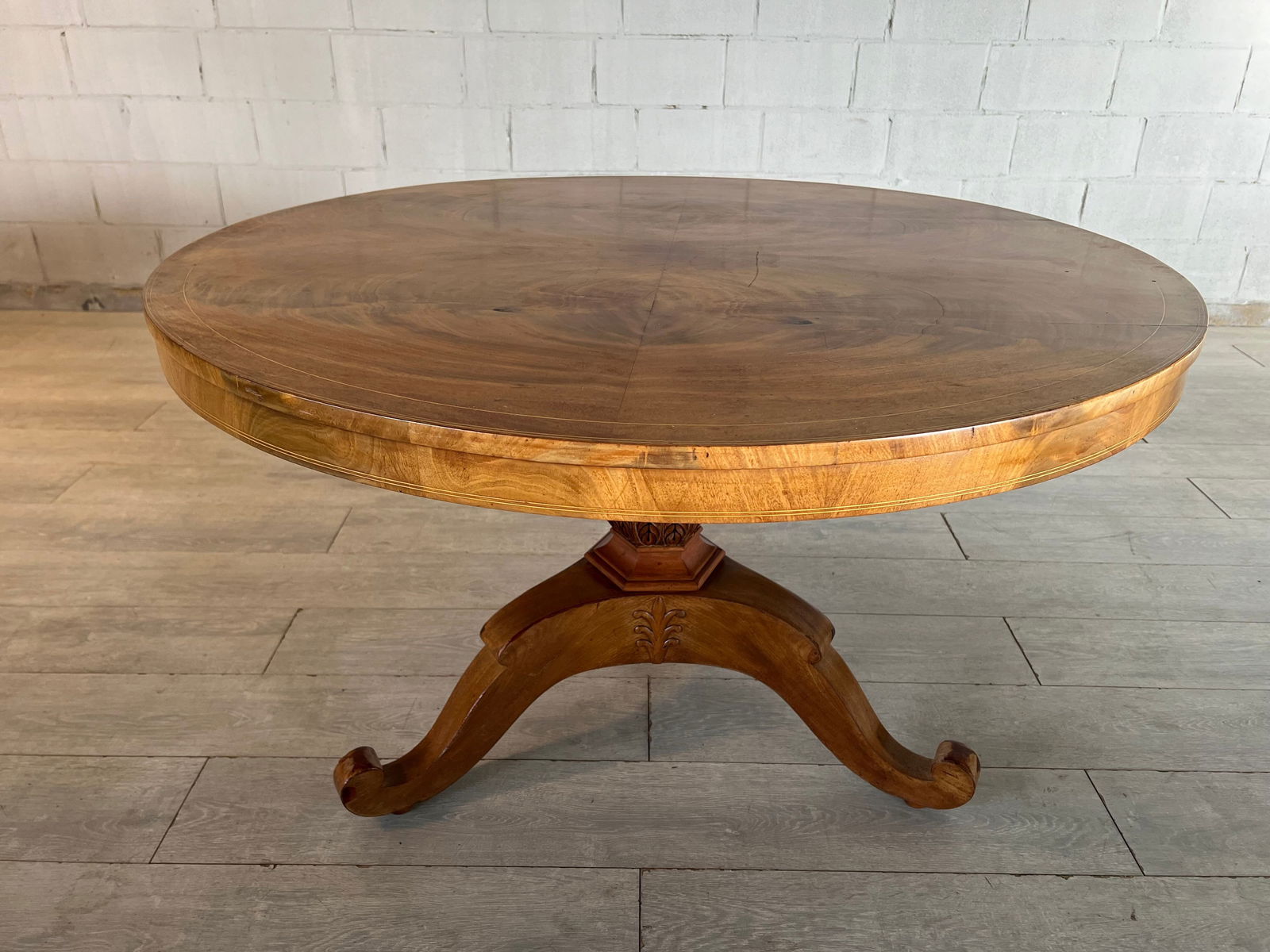INLAID FRENCH FRUITWOOD BREAKFAST TABLE (1 of 13)