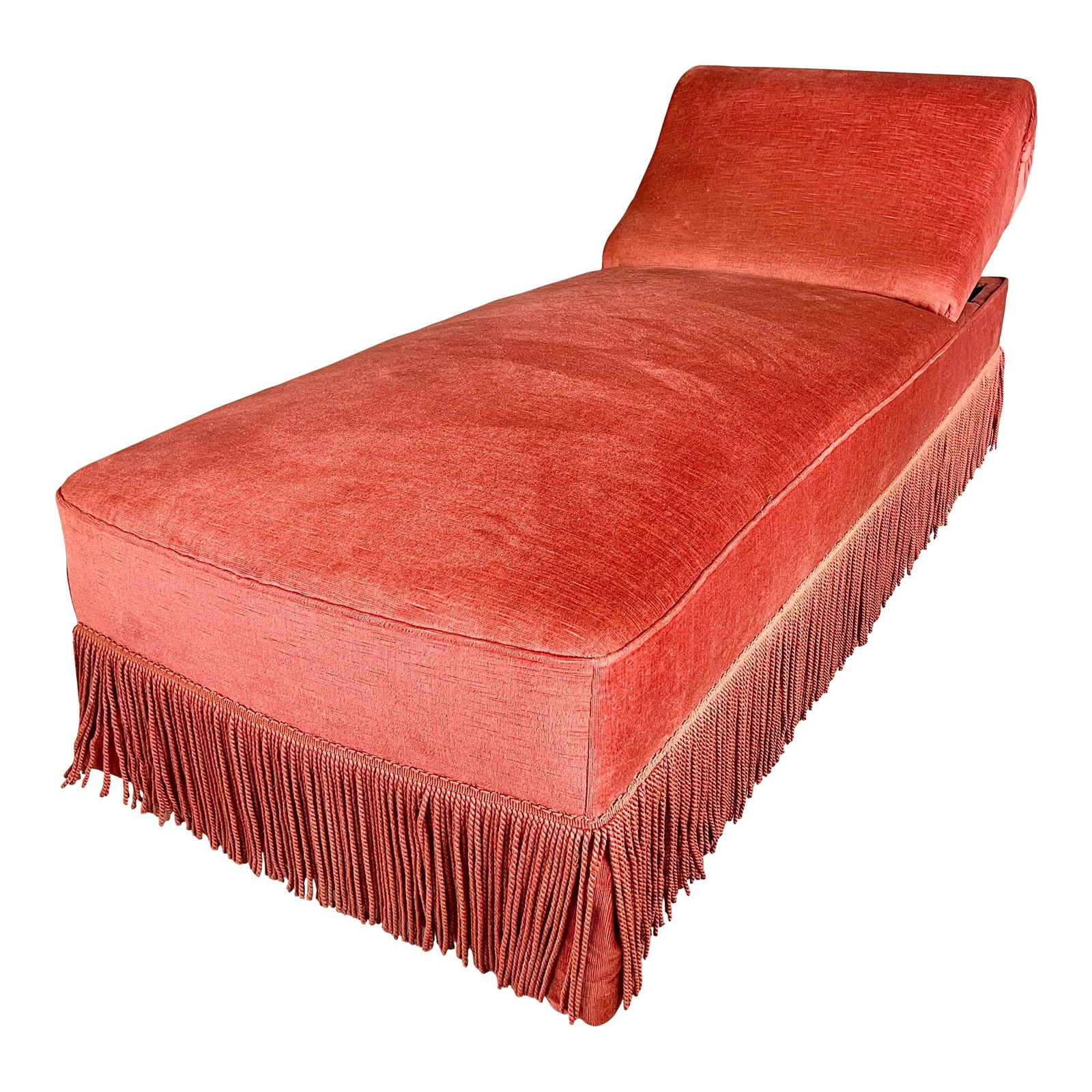 FRENCH VINTAGE LOUNGE SOFA BED WITH FRINGES (1 of 12)
