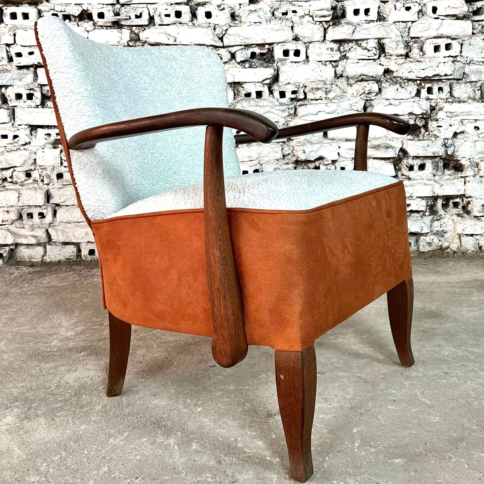 ART DECO TWO TONE ACCENT CHAIR (1 of 8)