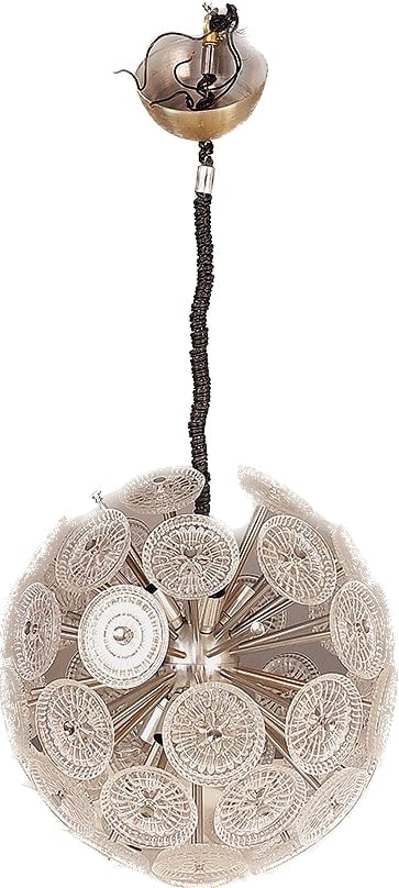 SPUTNIK ITALIAN GLASS AND BRASS CHANDELIER (1 of 18)