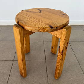 SCANDINAVIAN PINE STOOL (1 of 6)