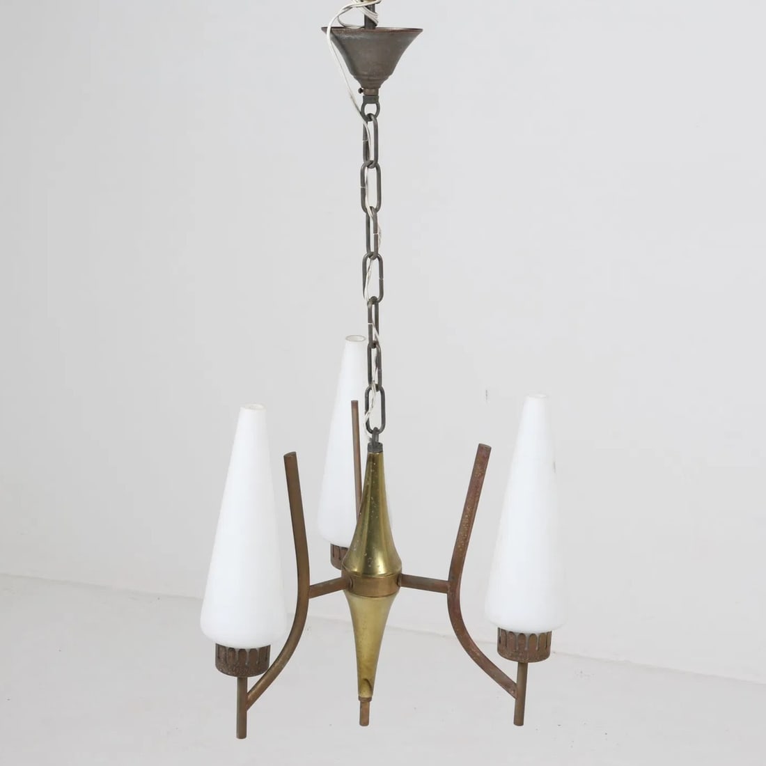 CHANDELIER BY ANGELO LELII FOR ARREDOLUCE, 1950S (1 of 8)