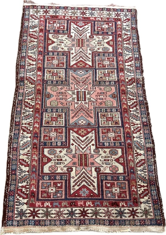 ANTIQUE CAUCASIAN STAR RUG (1 of 7)