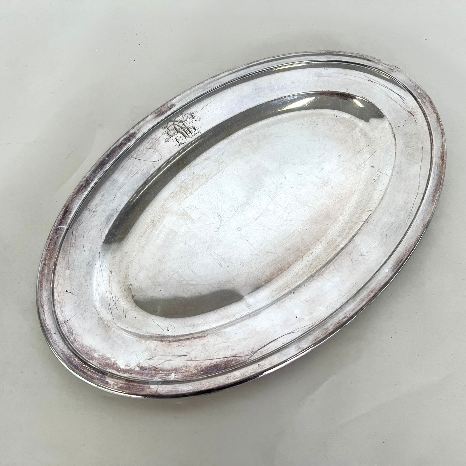 CHRISTOFLE OVAL SILVER PLATED PLATTER (1 of 5)