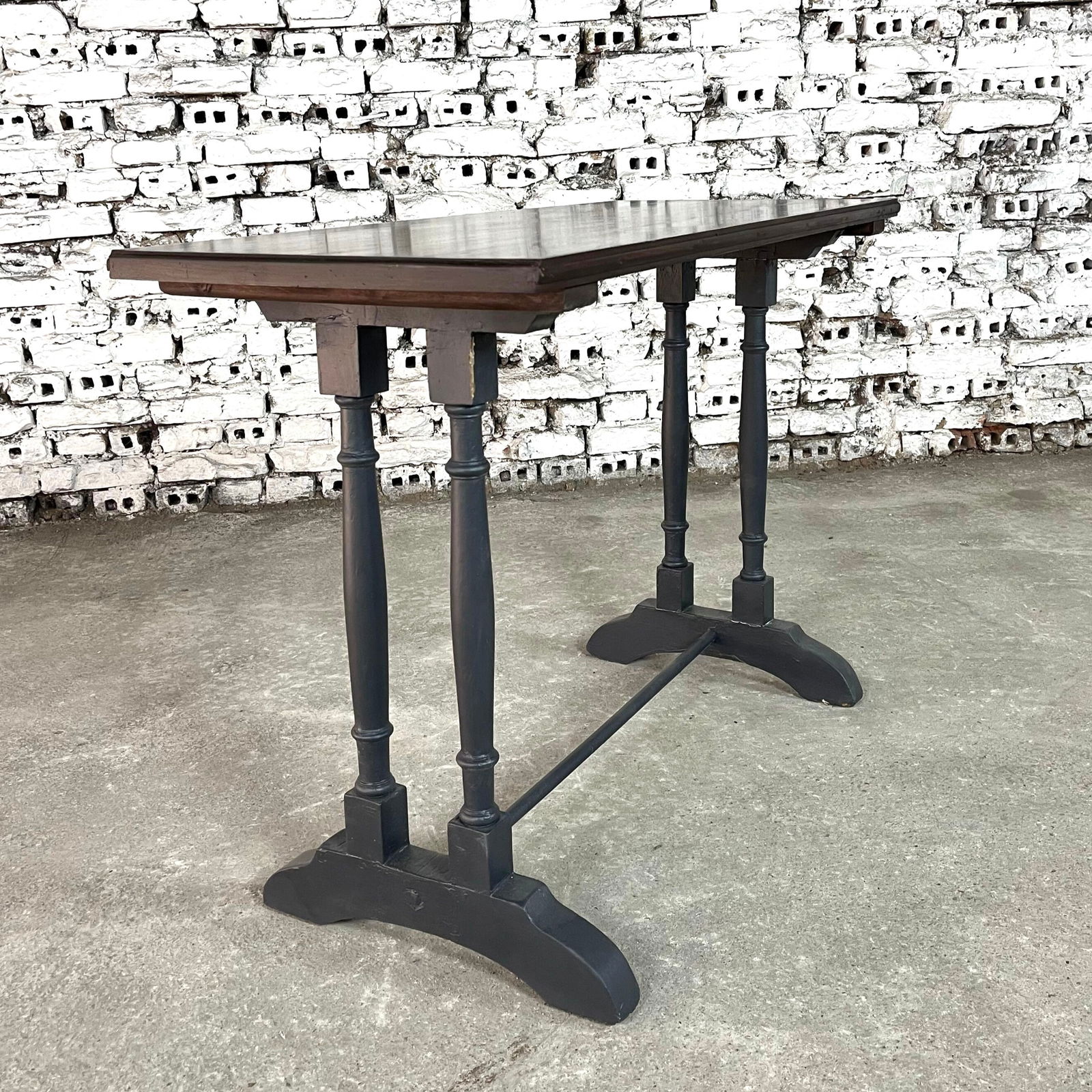 VINTAGE FRENCH VICTORIAN PAINTED CONSOLE TABLE (1 of 5)