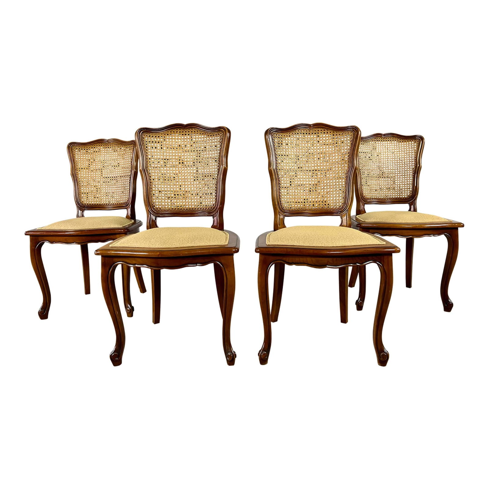 (4) FRENCH PROVINCIAL LOUIS XV DINING CHAIRS (1 of 10)