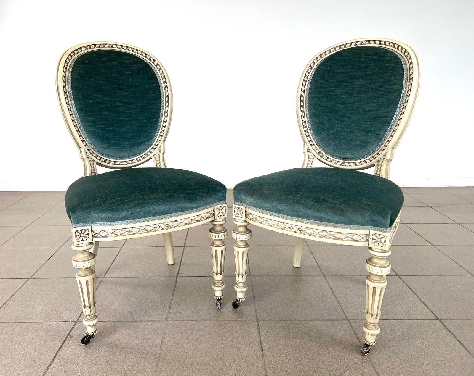 (2) FRENCH LOUIS XVI CHAIRS (1 of 12)