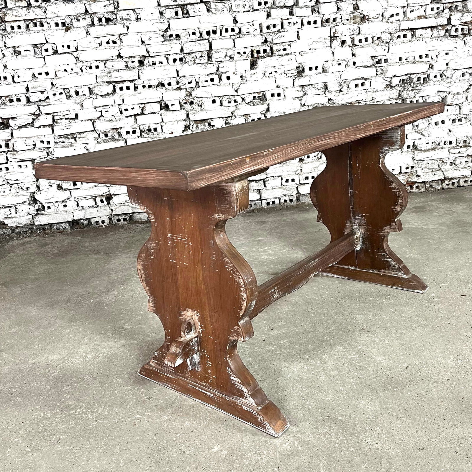 FRENCH TRESTLE DINING TABLE (1 of 5)
