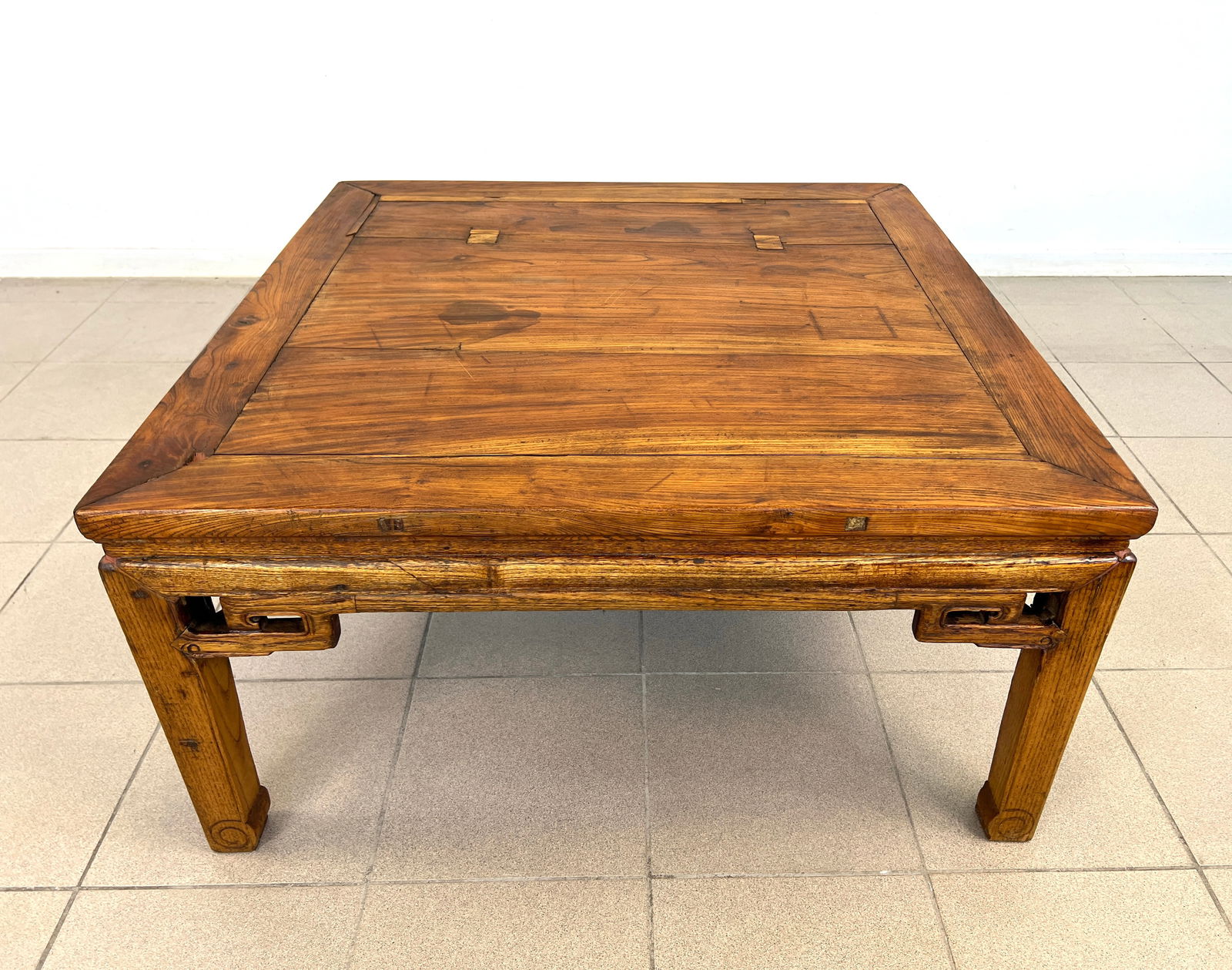 19C CHINESE ELMWOOD COFFEE TABLE (1 of 12)