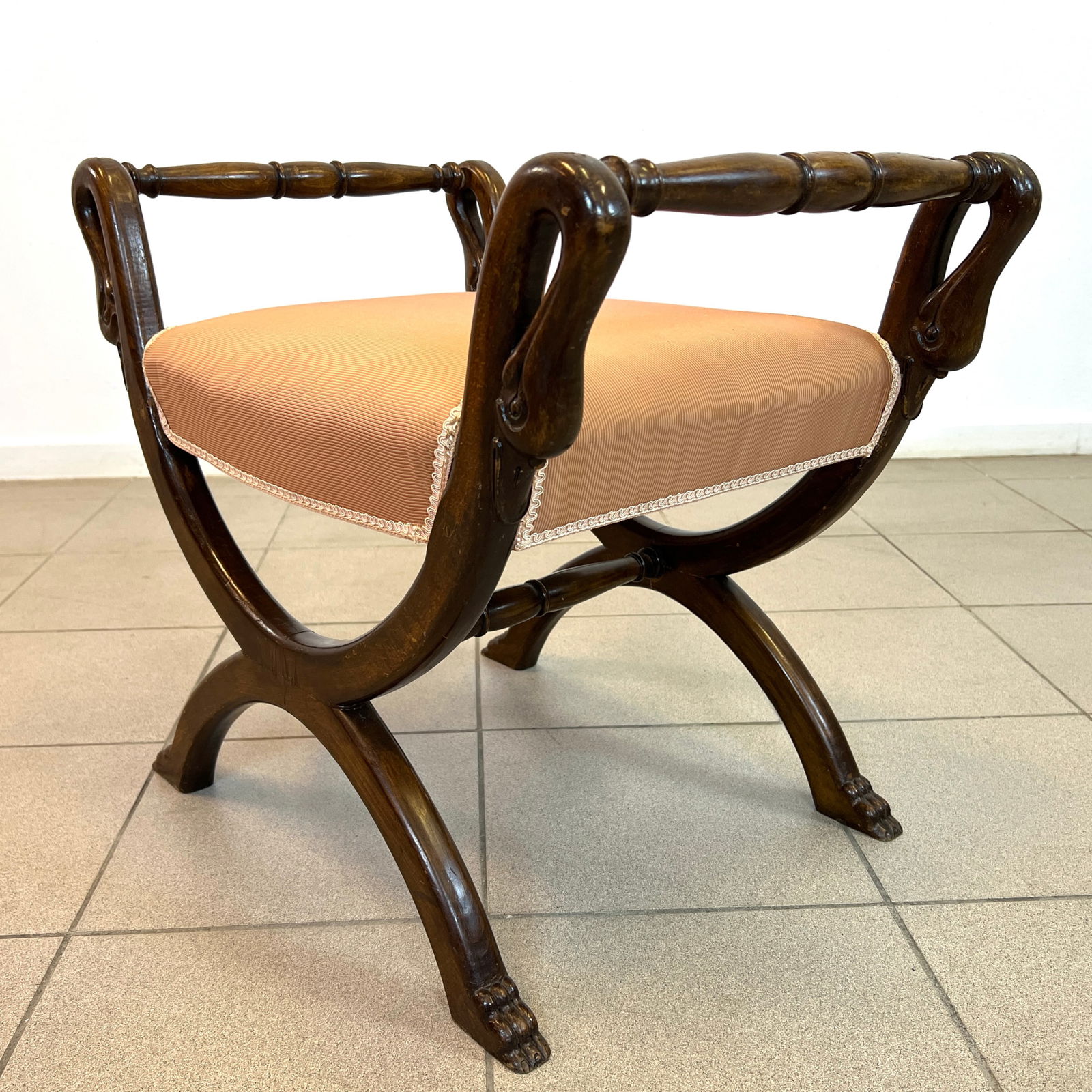 ANTIQUE FRENCH CURULE STOOL (1 of 5)