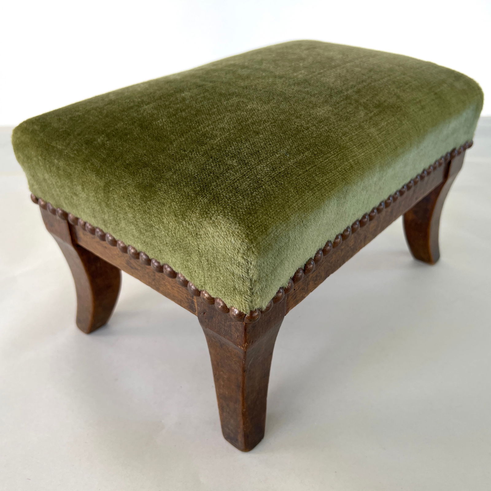 FRENCH FOOTSTOOL, ORIGINAL FABRIC (1 of 7)