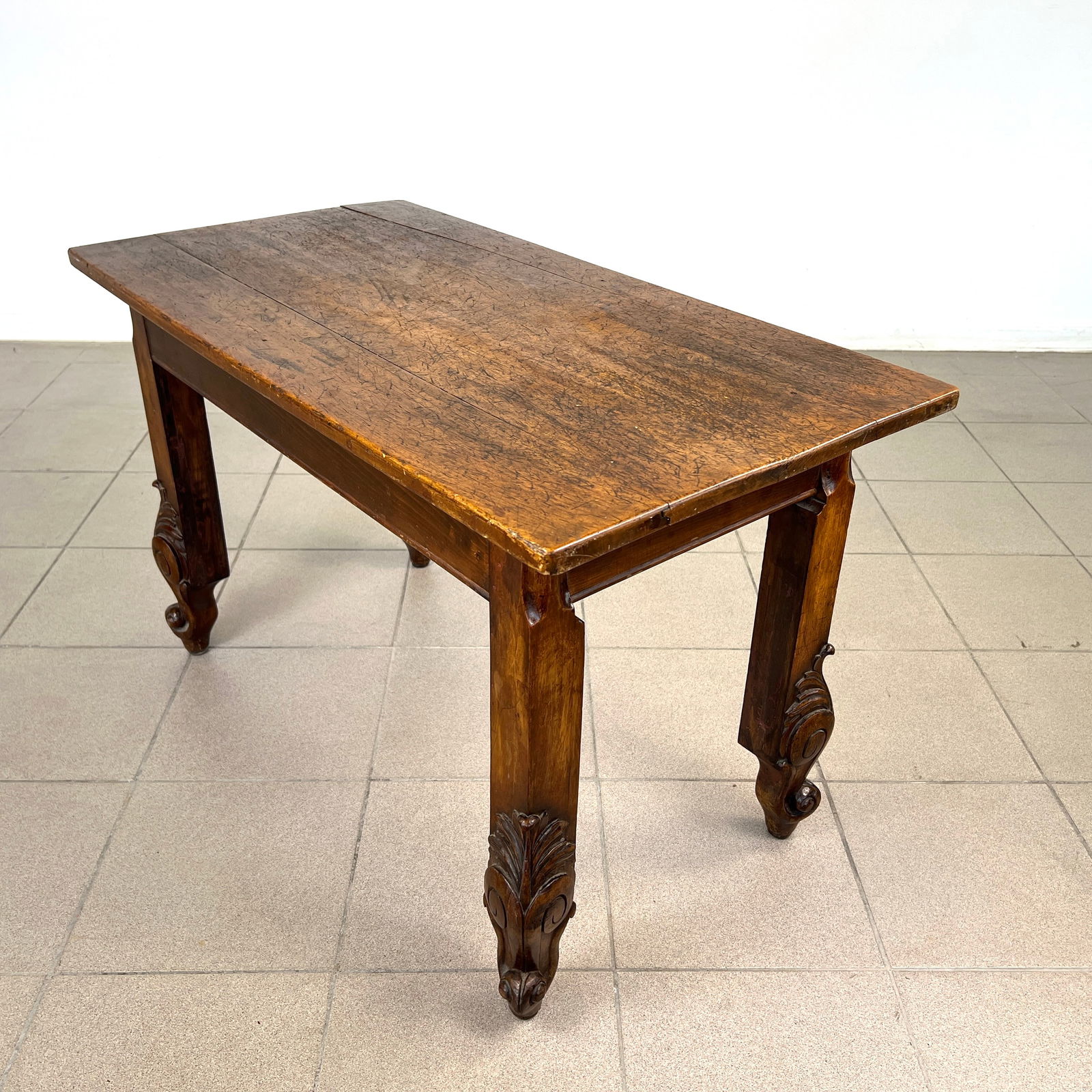 ANTIQUE FRENCH OAK SIDE TABLE (1 of 11)