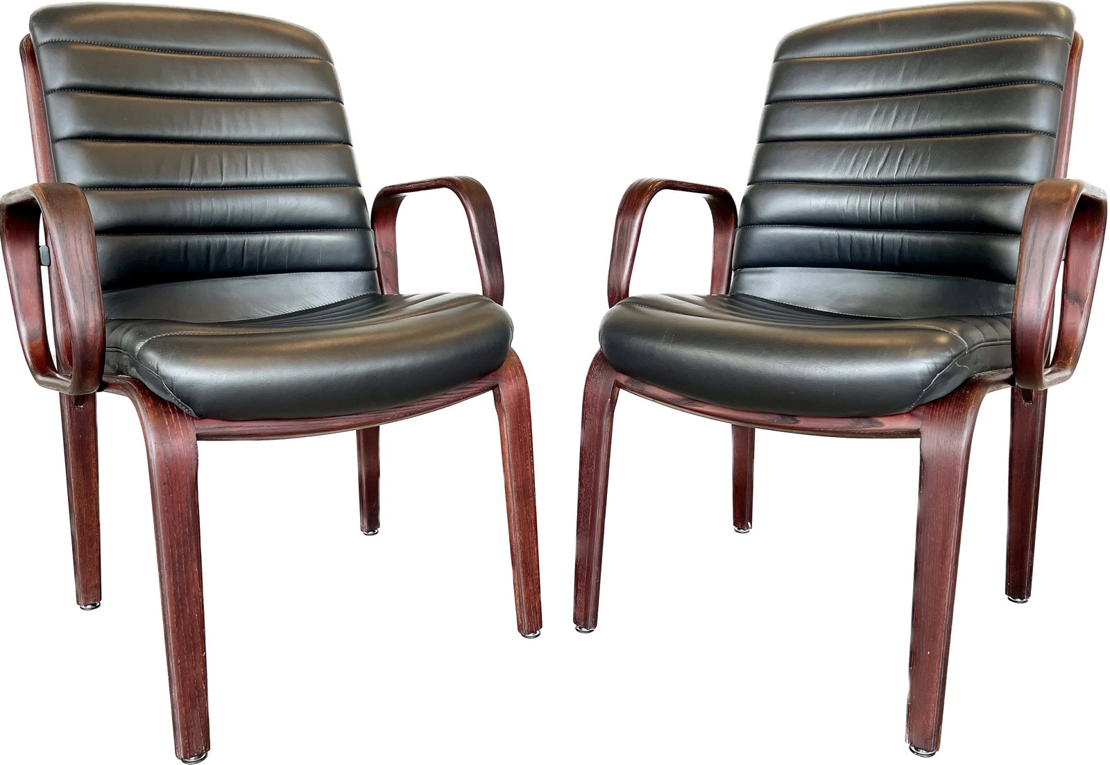 (2) GIROFLEX LEATHER ARMCHAIRS FOR STOLL (1 of 19)