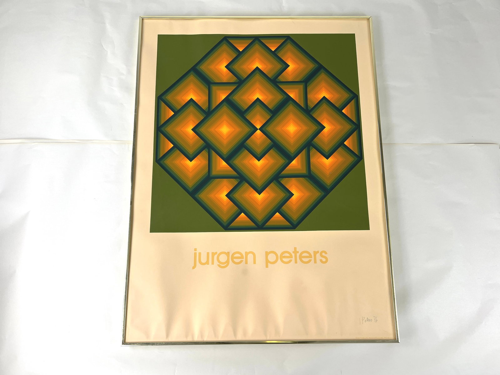 “OCTAGON V" SERIGRAPH BY JURGEN PETERS, 1976S (1 of 7)