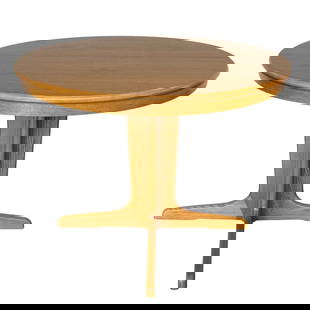 SCANDINAVIAN EXTENDABLE DINING TABLE: Dimensions: H 29&rdquo; x W 37.3&rdquo;/53.3&rdquo;. Scandinavian extendable dining table with pedestal base.