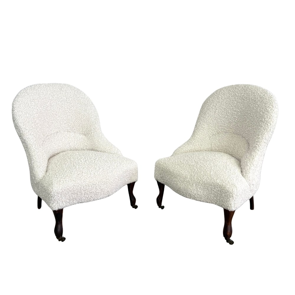 (2) FRENCH NAPOLEON III TUB CHAIRS (1 of 8)