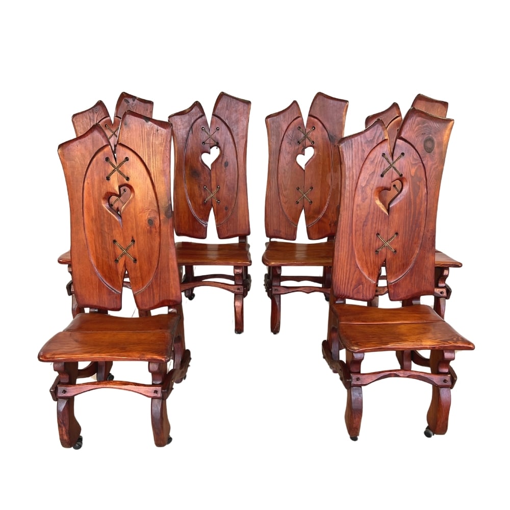 (6) BRUTALIST DINING CHAIRS (1 of 15)