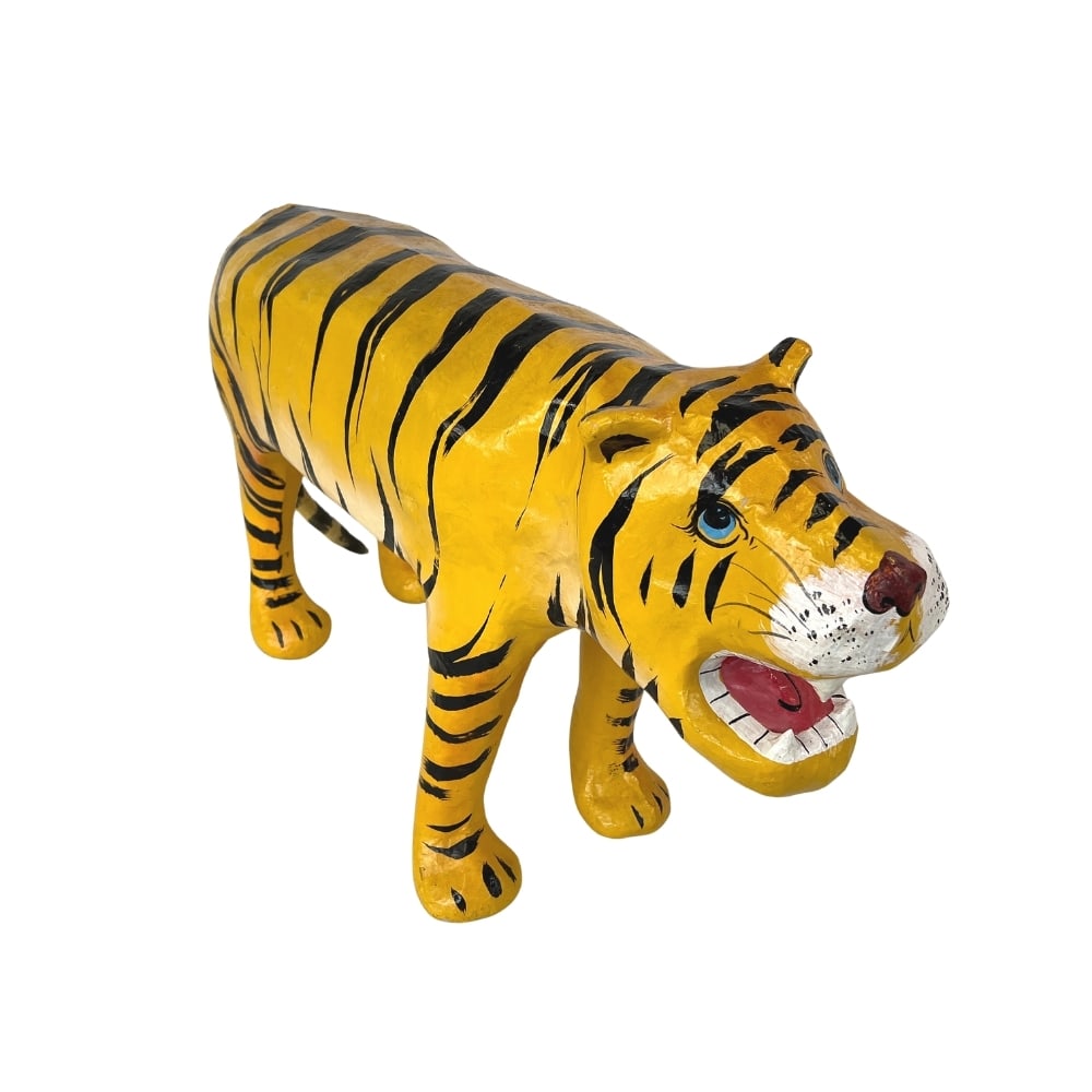 VINTAGE PAPIER – MACHE TIGER SCULPTURE (1 of 11)