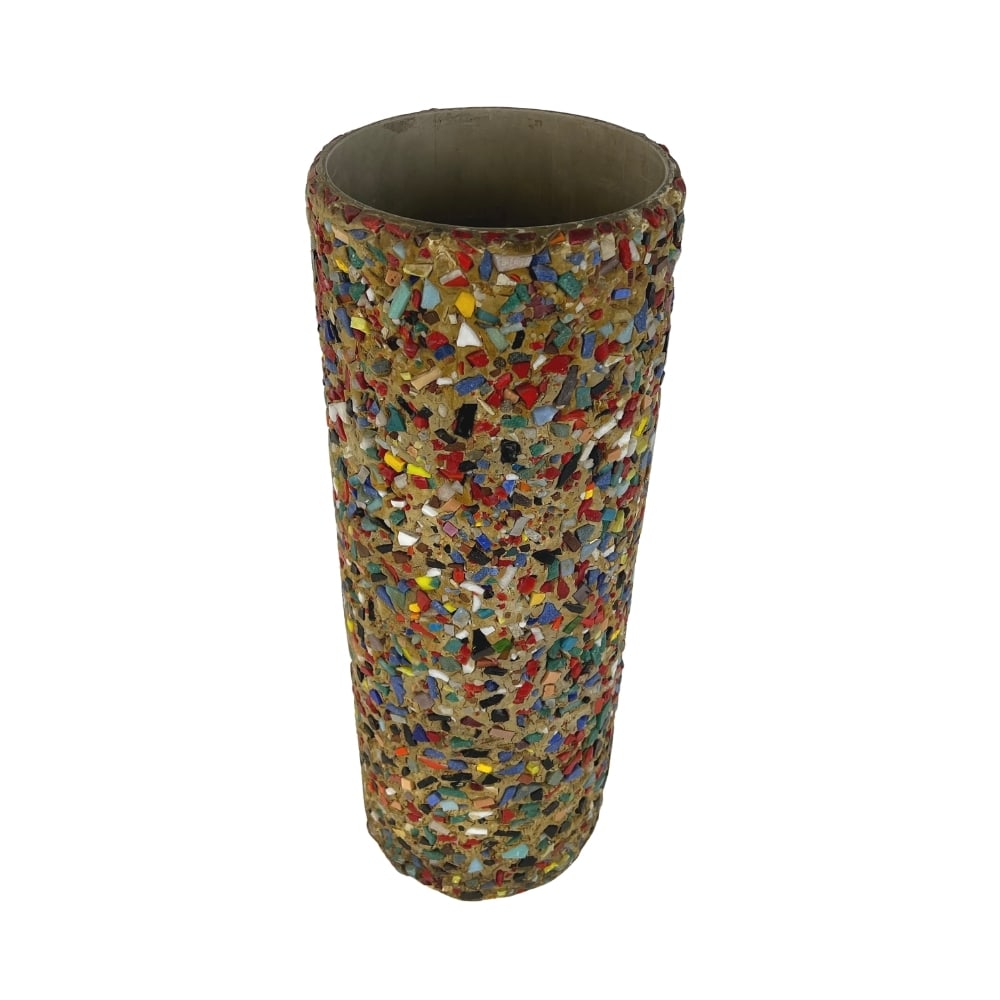 VINTAGE MOSAIC VASE 1970s (1 of 7)